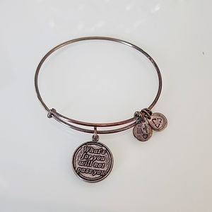 Alex and Ani Silver What's For You Will Not Pass You Bracelet
